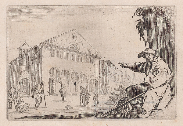 Jacques Callot, L'Hospice (The Almshouse), from "Les Caprices" Series B, The Nancy Set
