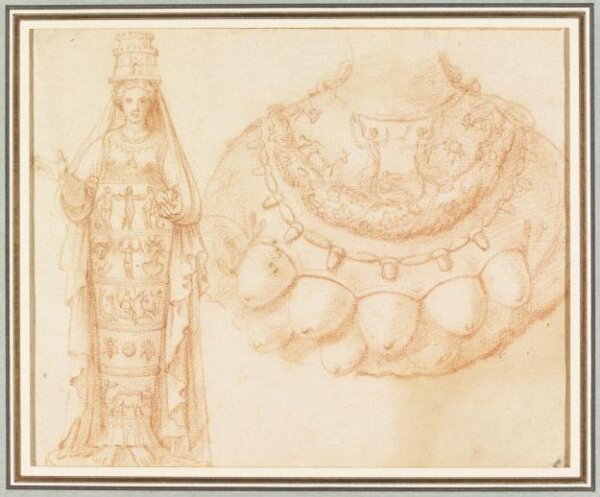 Unknown, Studies of  two statues of Diana of Ephesus