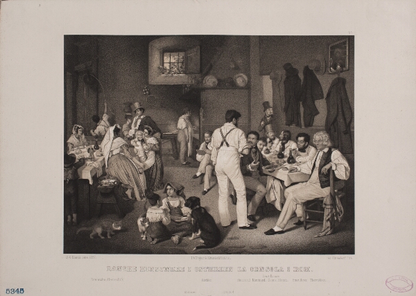 Adolph Kittendorff, Danske konstnere i Osterien la Censola i Rom