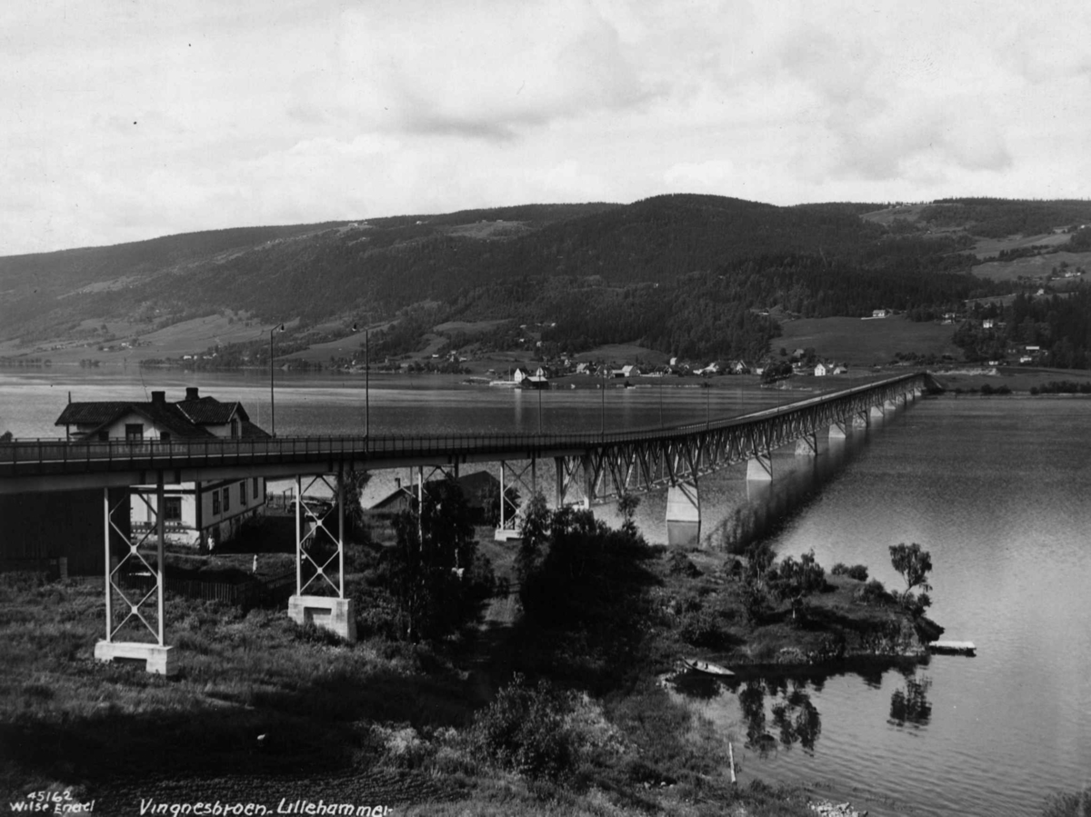 Anders Beer Wilse, Samfersel, bro, Vingnes, Mjosa, Lillehammer