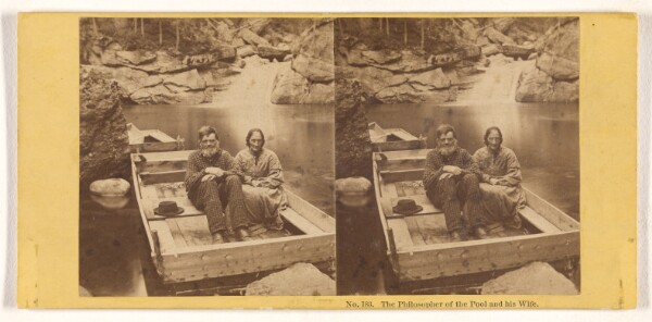 John P. Soule, The Philosopher of the Pool and his Wife. [White Mountain Scenery].