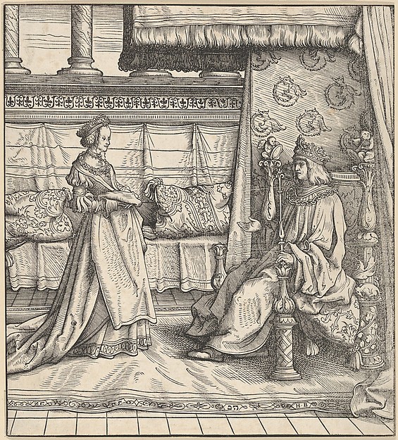 Hans Burgkmair, The King of Feuereisen and His Only Daughter, from "Der Weisskunig"