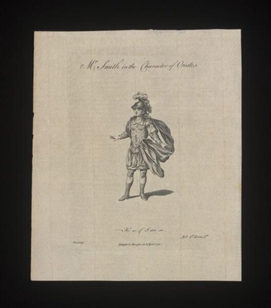 unknown, Mr Smith in the character of Orestes