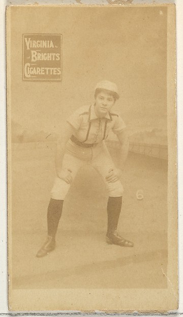 Allen & Ginter, Card 6, from the Girl Baseball Players series (N48, Type 2) for Virginia Brights Cigarettes