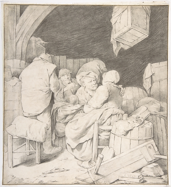 Cornelis Bega, Peasants Gathered at an Inn