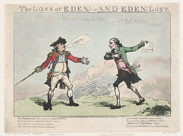 Thomas Rowlandson, The Loss of Eden - and Eden, Lost.
