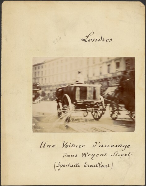 Unknown, [Watering car, Regent Street]