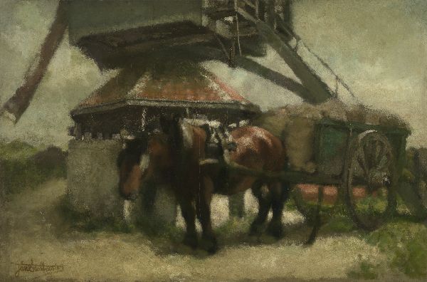 Jan Stobbaerts, The Windmill at Kiel