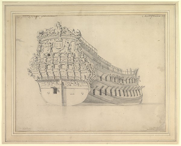 Willem van de Velde II, The French Vessel "Courtisan"