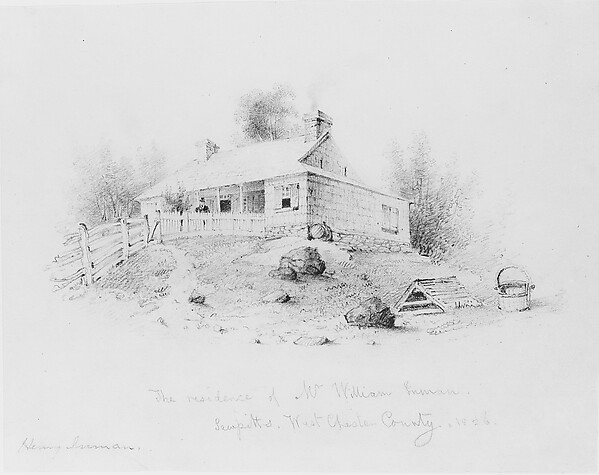 Henry Inman, The Residence of Mr. William Inman, Sampitts, Westchester County (from McGuire Scrapbook)