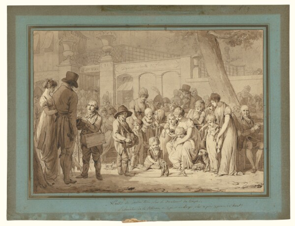 Louis-Léopold Boilly, Compositional Drawing for 'Entrance to the Jardin Turc'