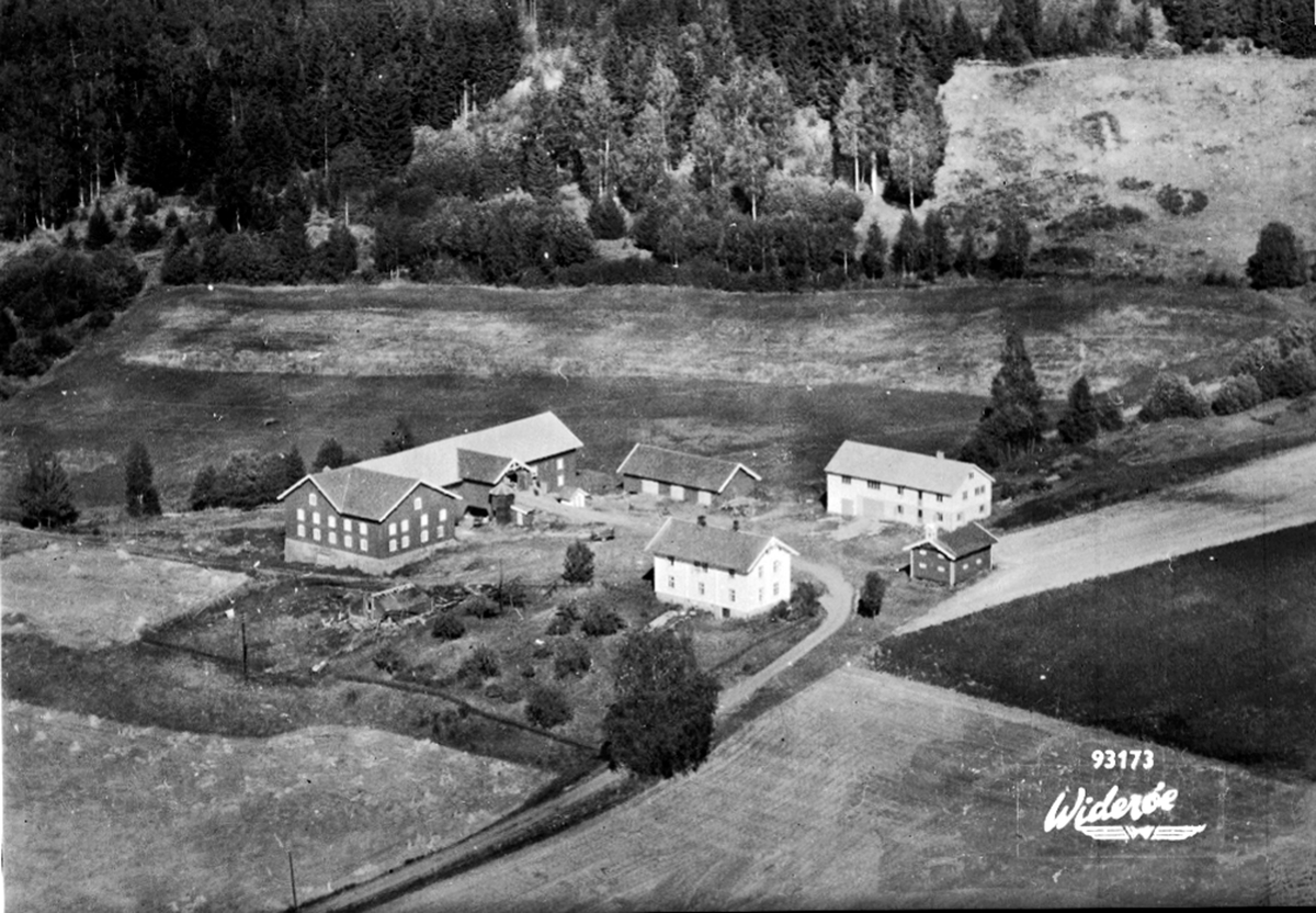 Widerøes Flyveselskap A/S, FLYFOTO LIE, ÅSVANG, POSTKORTNEGATIV