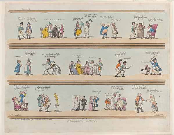 Thomas Rowlandson, Borders for Rooms, Plate 3