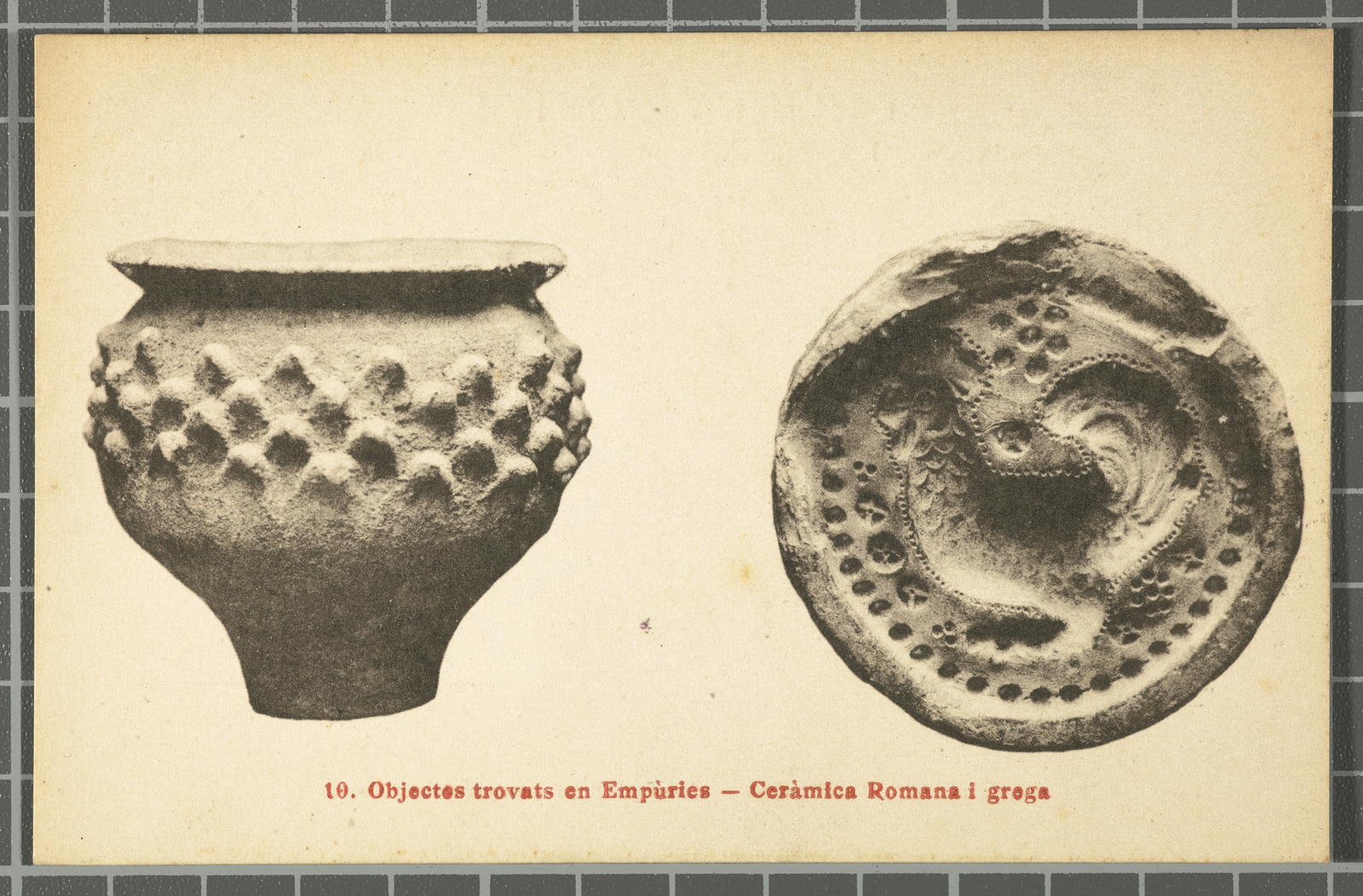 Josep Esquirol Pérez, 10. Objects found in Empùries - Roman and Greek Ceramics