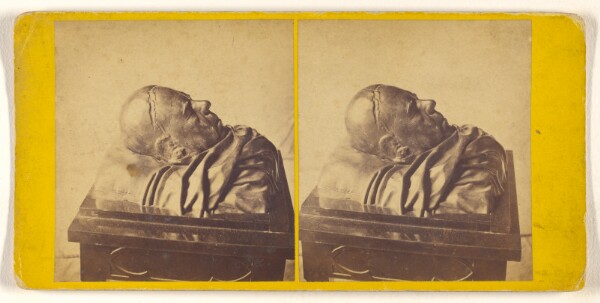 George Washington Wilson, Abbotsford - Bronze Cast of the Head of Sir Walter Scott after Death.