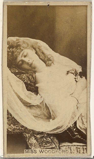 W. Duke, Sons & Co., Miss Woodford, from the Actors and Actresses series (N145-8) issued by Duke Sons & Co. to promote Duke Cigarettes