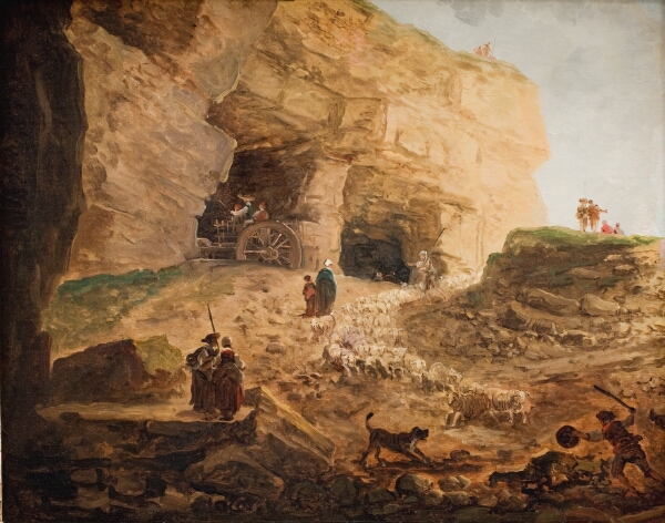 Hubert Robert, Stenbrud med en fårehjord