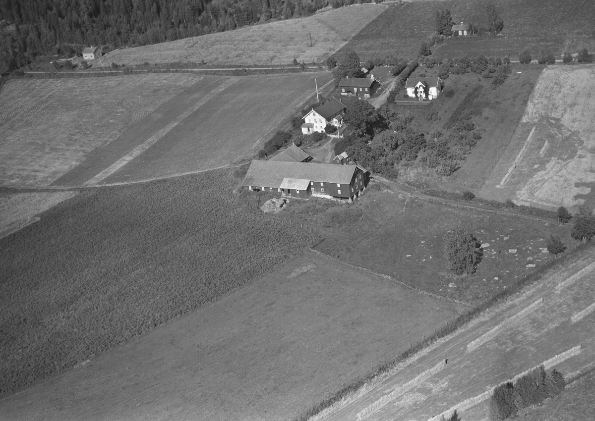 Anno Domkirkeodden, Flyfoto, gardsbruk, Bredvold, Nes, Hedmark.