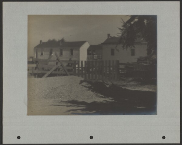 Louis Fleckenstein, [House with Pile of Gravel]