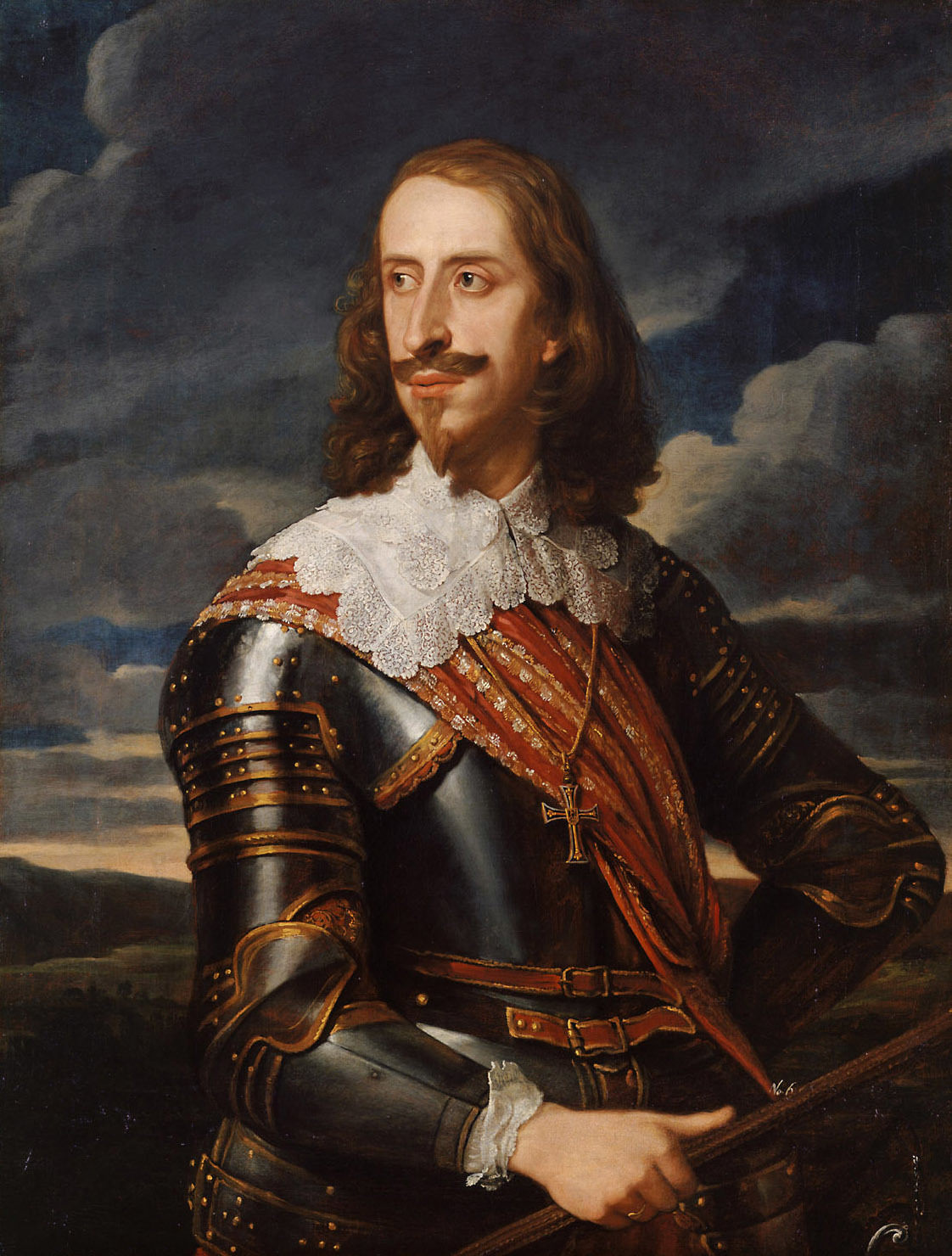 Jan van den Hoecke, Archduke Leopold Wilhelm in armor (1614-1662)