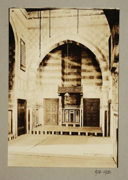K.A.C. Creswell, Interior of northwest iwan of the mosque of Jawhar al-Lala, Cairo