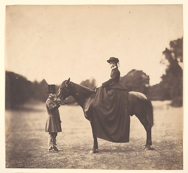 Roger Fenton, [Lady on Horseback]