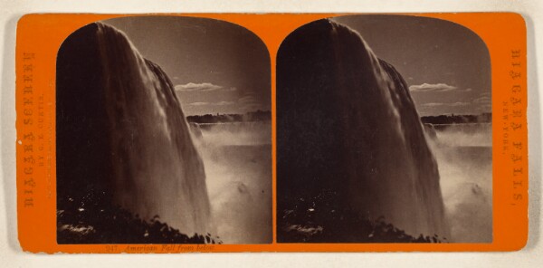 George E. Curtis, American Fall from below. [Niagara Falls]