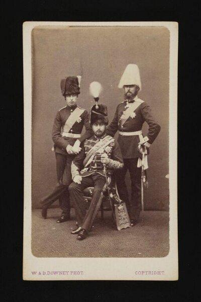 W. & D. Downey, Three men in military dress