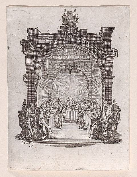 Jacques Callot, La Cêne (The Last Supper), from "La Petite Passion" (The Little Passion)