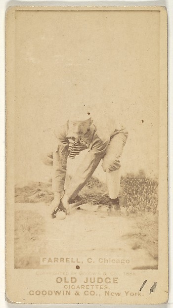 Goodwin & Company, Charles Andrew "Duke" Farrell, Catcher, Chicago, from the Old Judge series (N172) for Old Judge Cigarettes