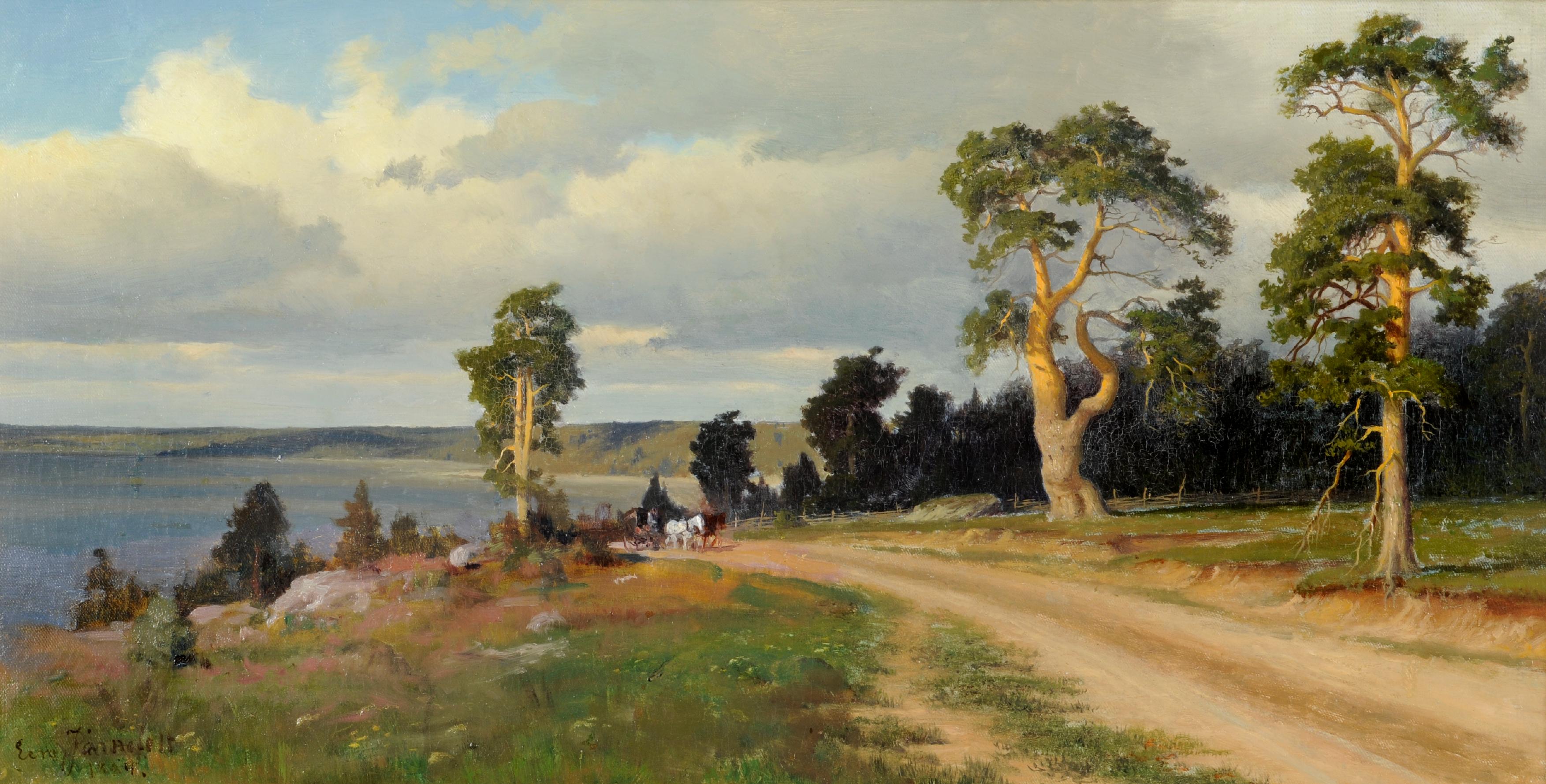 Eero Järnefelt, Maisema (hevosvaunut)