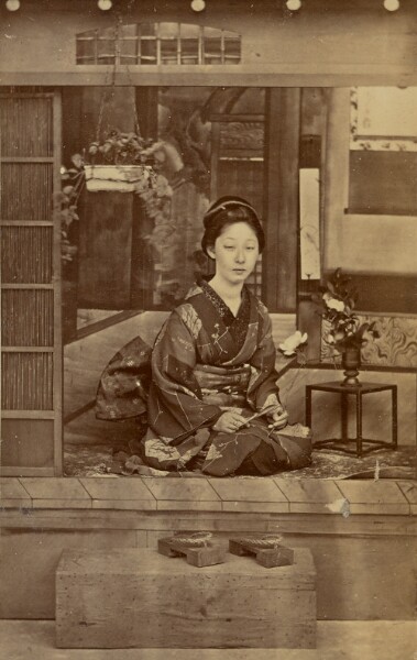 Unknown, [Kneeling Japanese Woman]