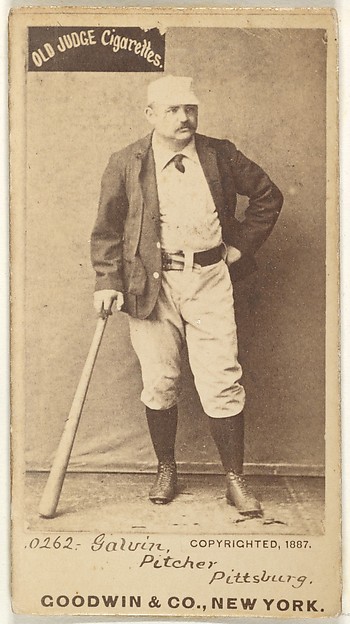 Goodwin & Company, James Francis "Pud" Galvin, Pitcher, Pittsburgh, from the Old Judge series (N172) for Old Judge Cigarettes