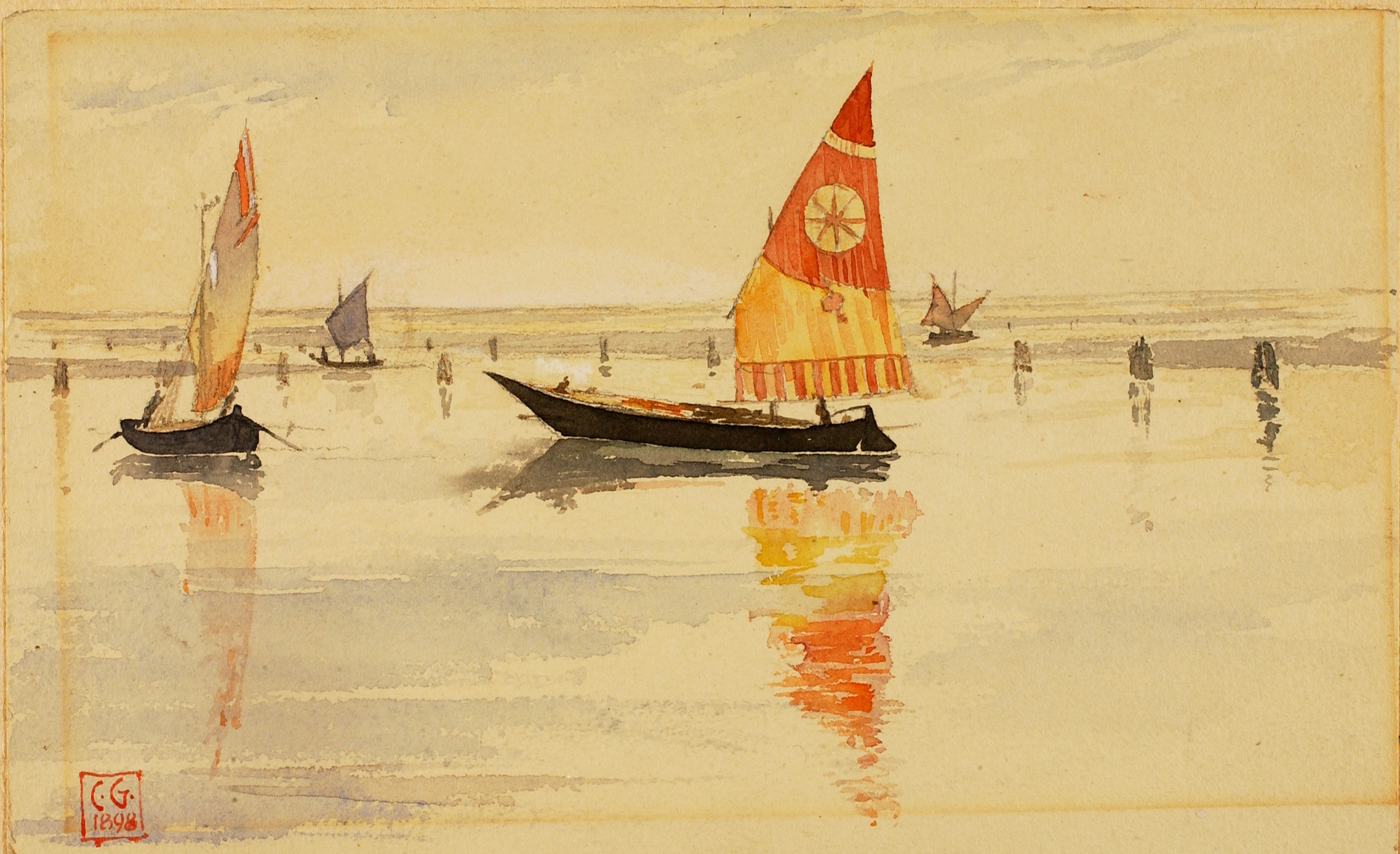 Cass Gilbert, Sailboats (Venice)