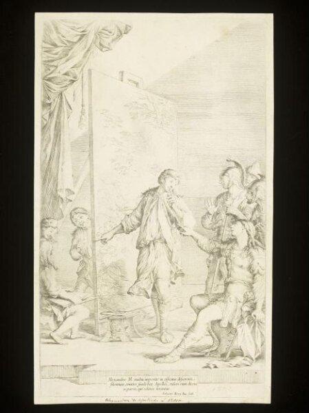 Salvator Rosa, Alexander in the Studio of Apelles