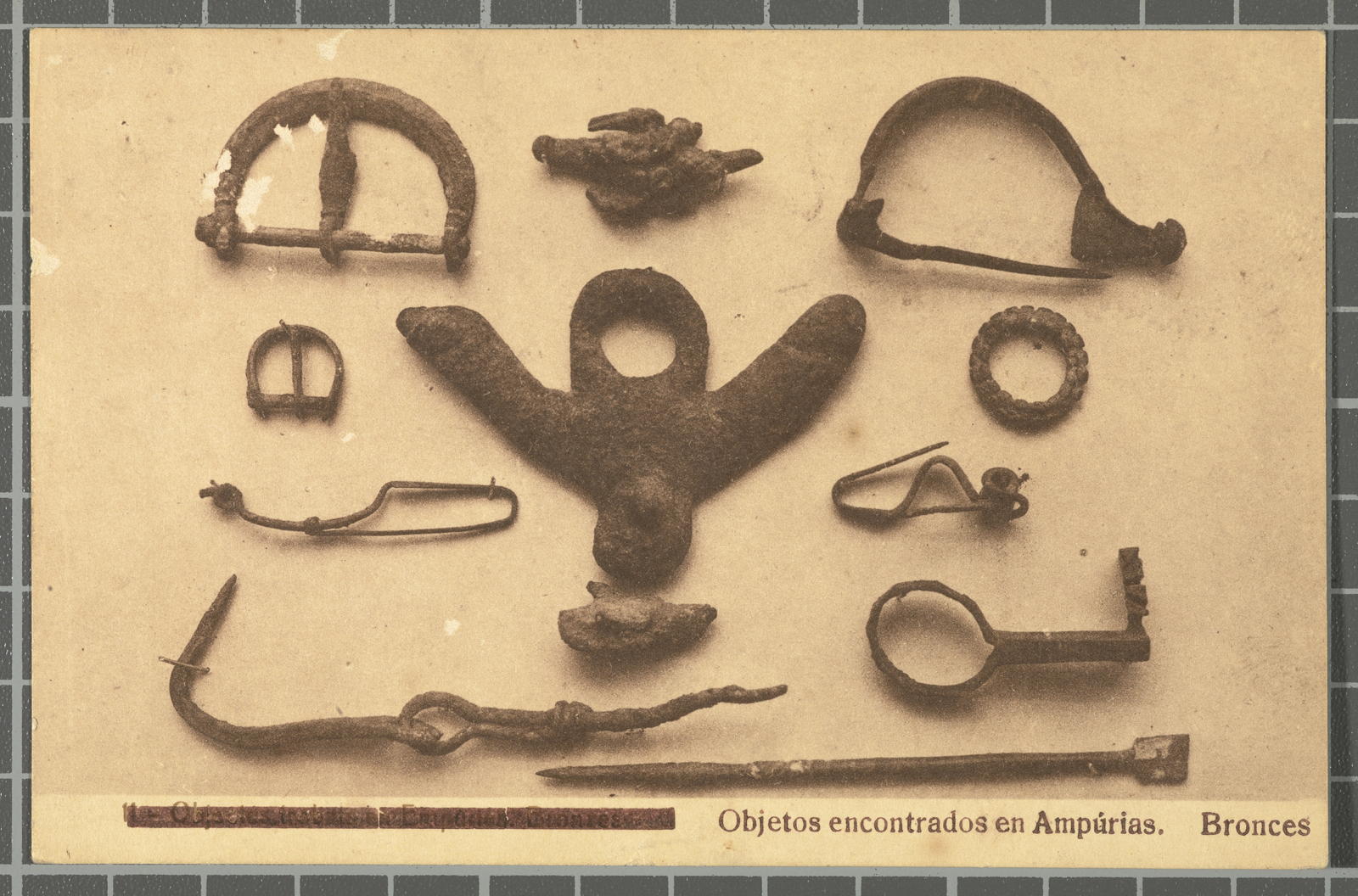 Josep Esquirol Pérez, Objects found in Ampúrias. Bronces