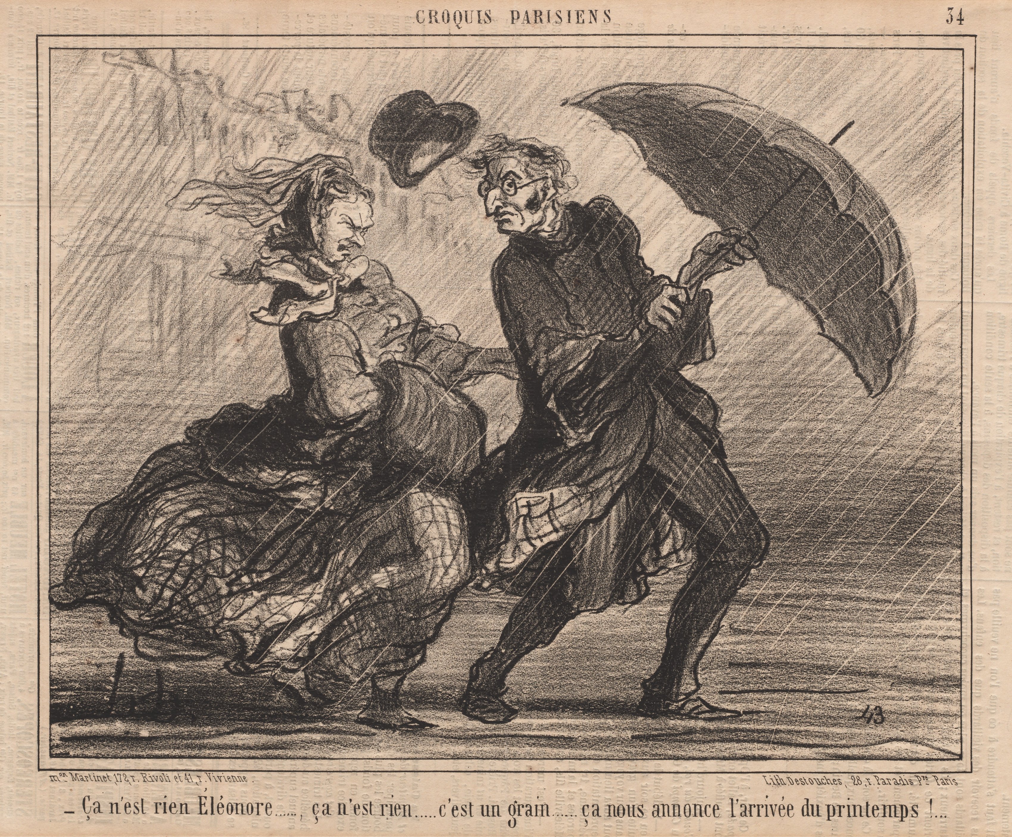 Honoré Daumier, It's nothing Eleanor...