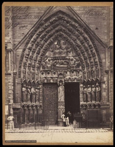 Francis Frith, Notre Dame, North Door
