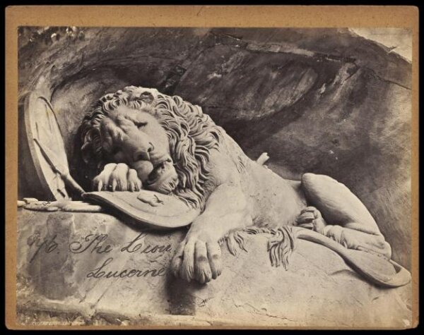 Francis Frith, The Lion.  Lucerne