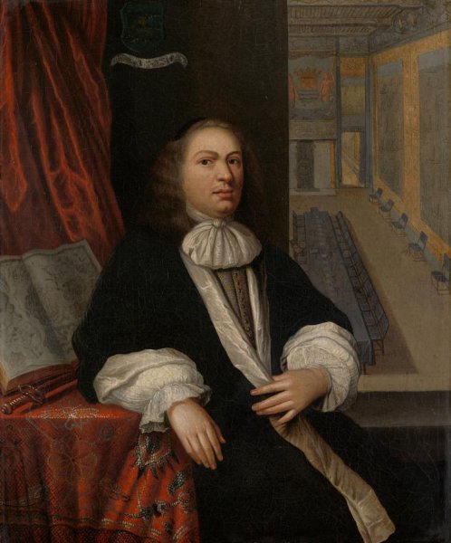 anonymous, Portrait of Justus de Huybert, Clerk of the States of Zeeland and of the Admiralty