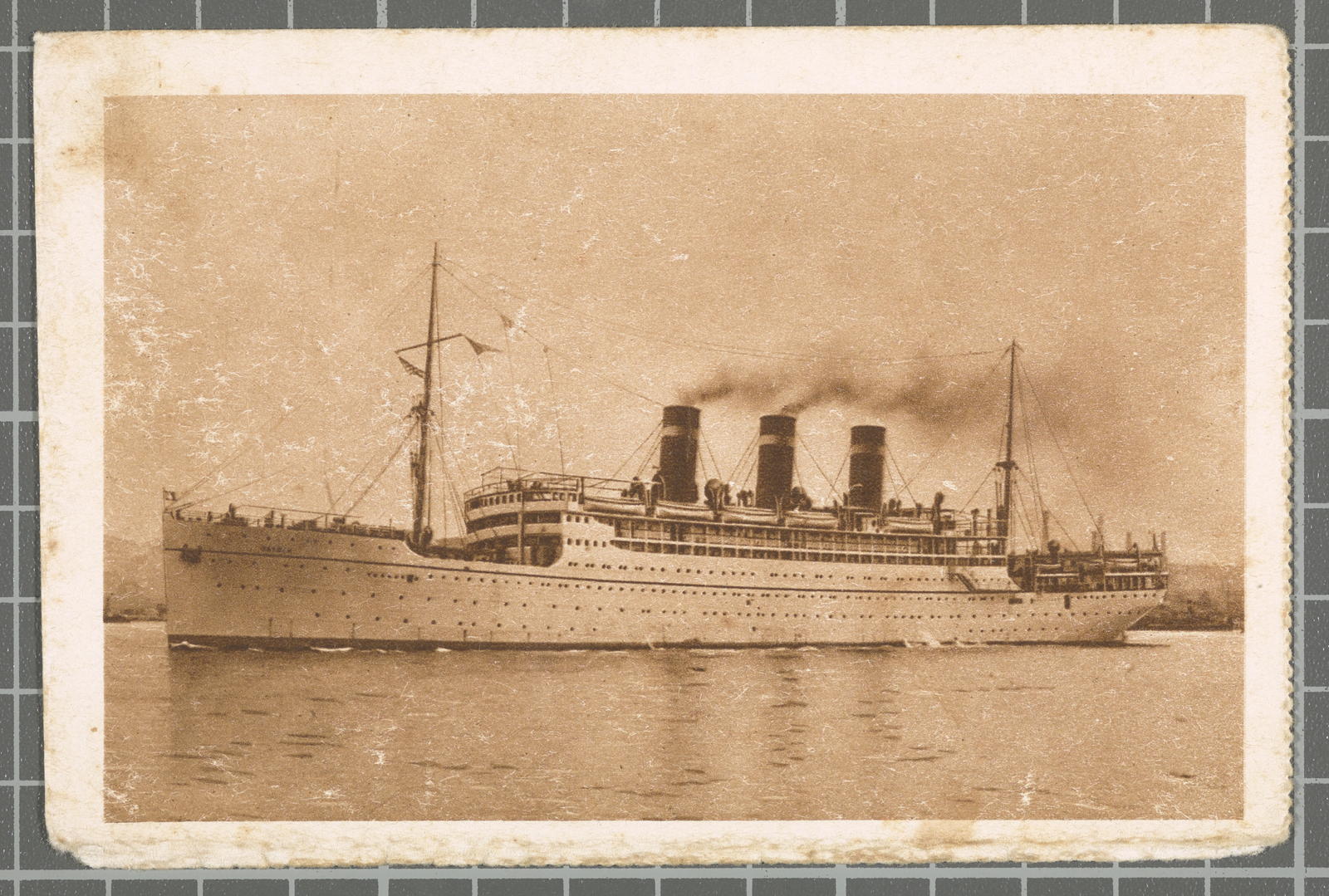 Desconegut, Fabre Line. The French Mediterranean Route of the United States. SS Patria (16.000 tonnes)