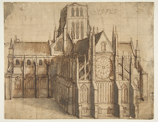 Wenceslaus Hollar, Old St. Paul's Cathedral, London, seen from the East