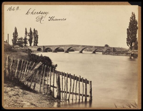 Francis Frith, Chertsey.  R. Thames