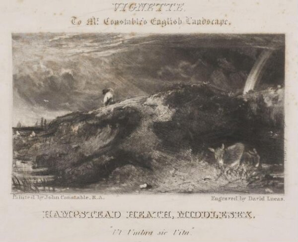 Constable, John RA, HAMPSTEAD HEATH, MIDDLESEX. "Ut Umbra sic Vita."