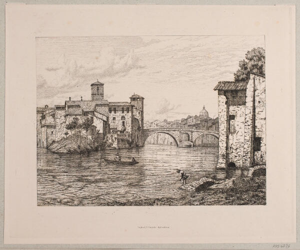 Vilhelm Kyhn, Parti ved Ponte Rotto i Rom