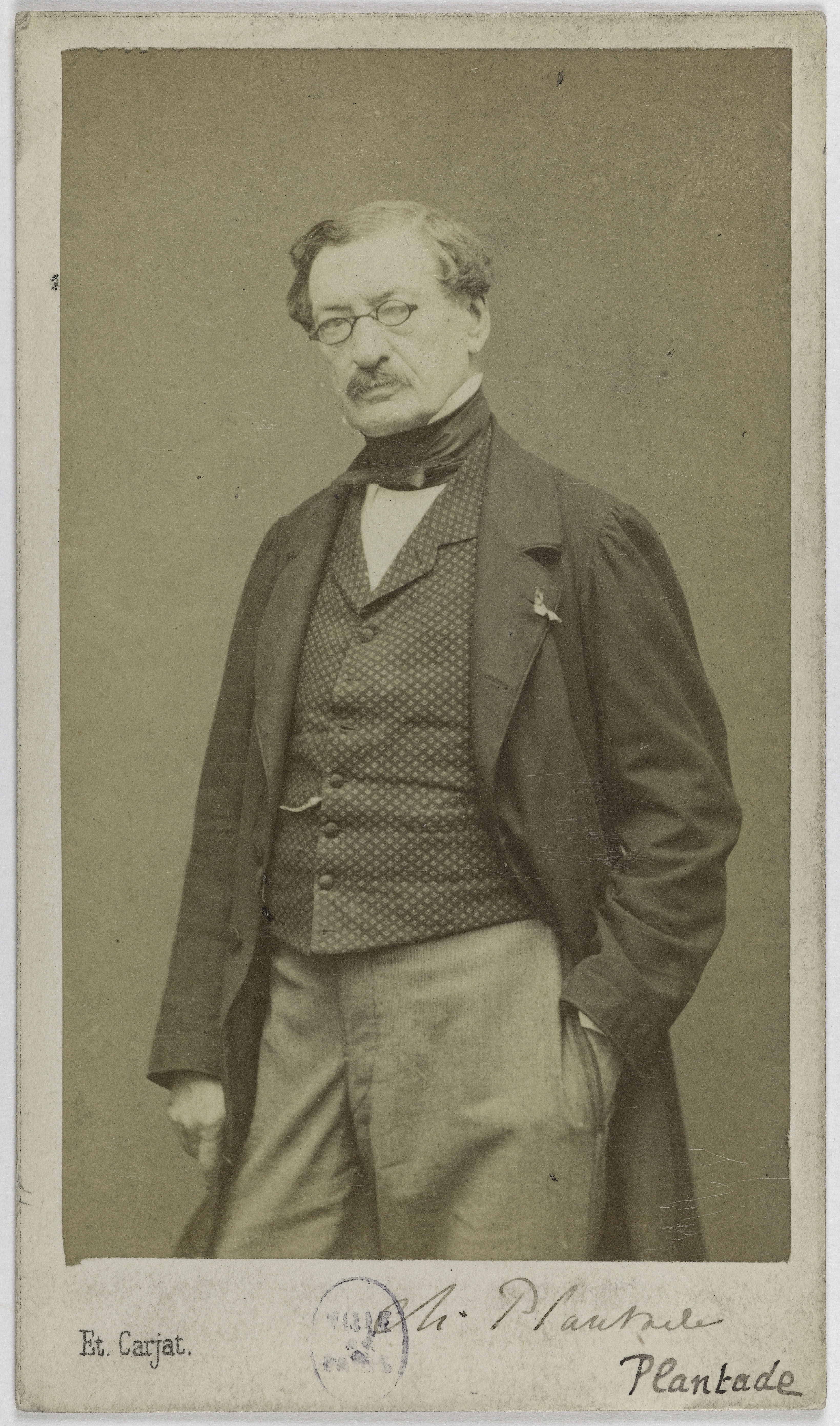 Carjat & Cie, Portrait de Plantade Charles François, (1787-1870), (musicien, fondateur des concerts du conservatoire)