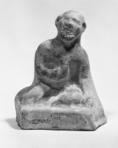 Unknown, Statuette of a Crouching Satyr