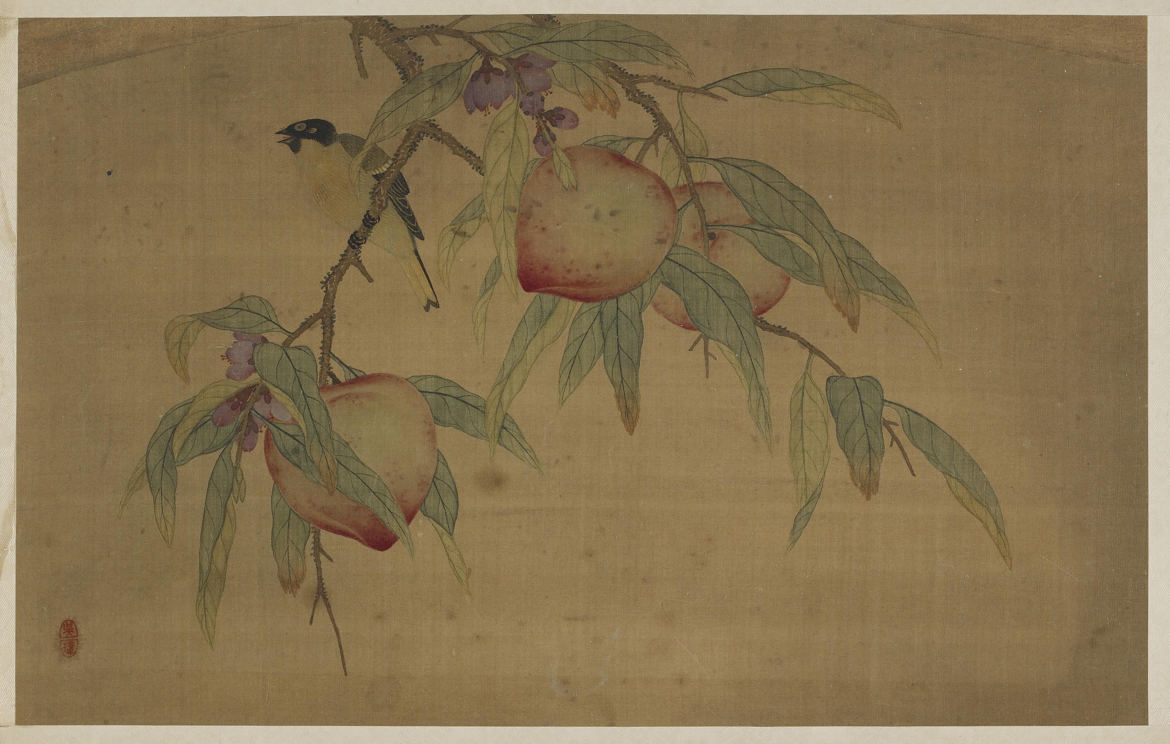 Wu Zhang, Bird, fruit, and flowers