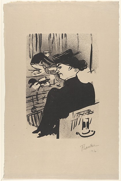 Henri de Toulouse-Lautrec, A Spectator (from Le Café Concert)