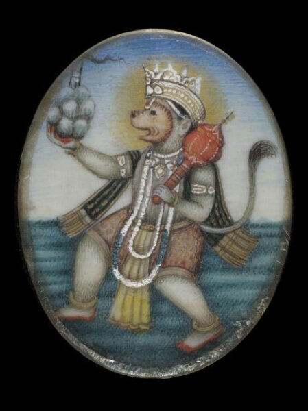 Unknown, One of nine paintings depicting Hindu deities.